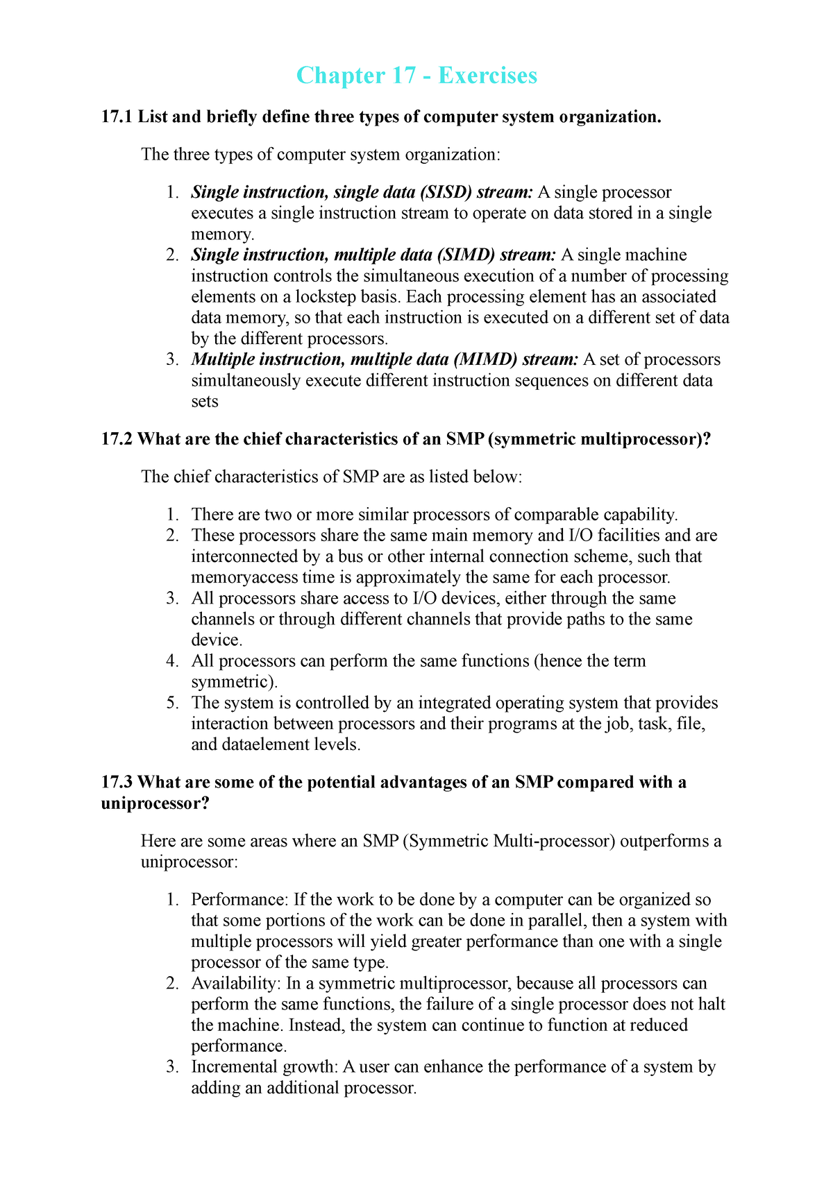 assignment 17.1 review questions