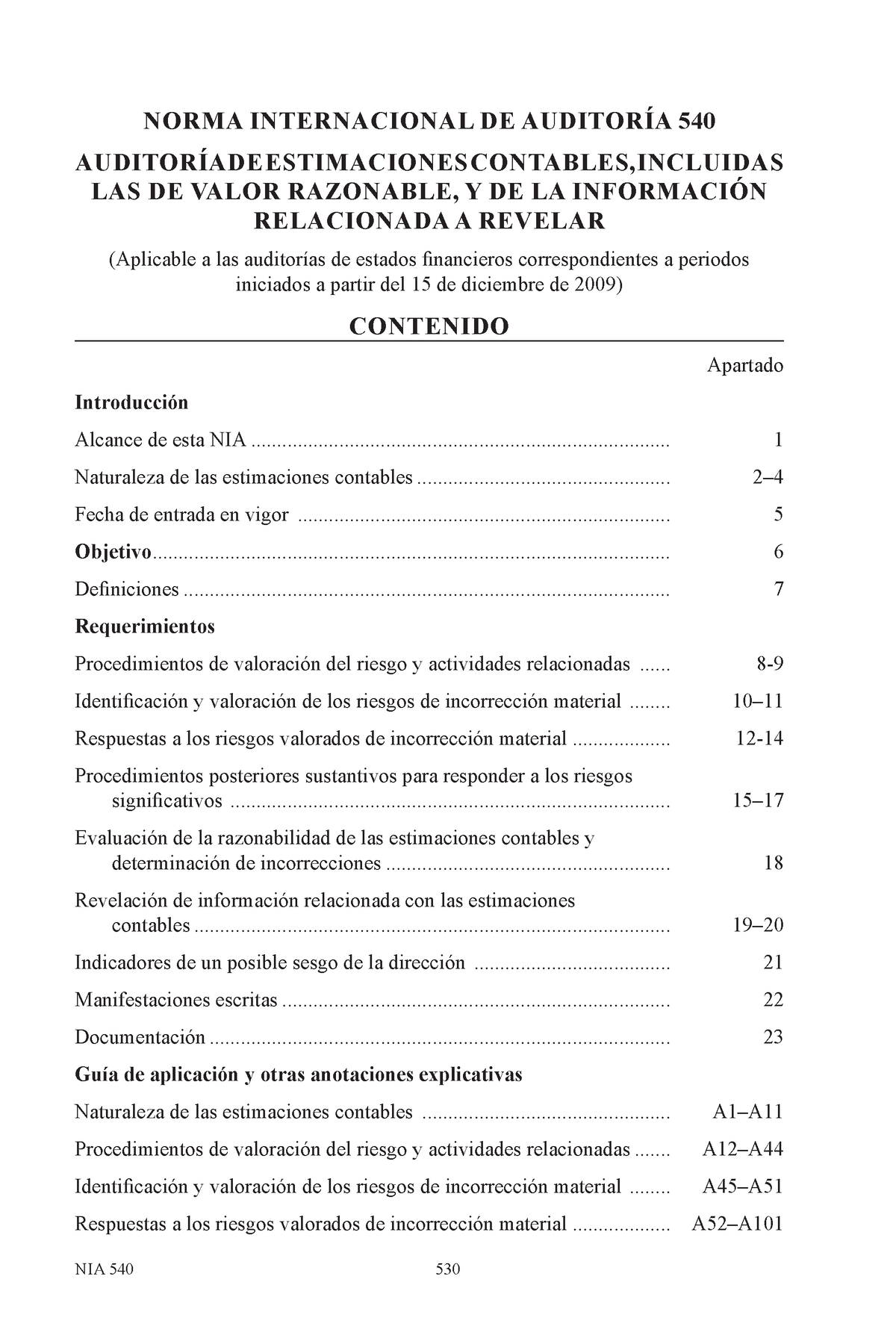 Nia560 Nia 540 560 Norma Internacional De AuditorÍa 540 AuditorÍade Estimaciones Contables 2032