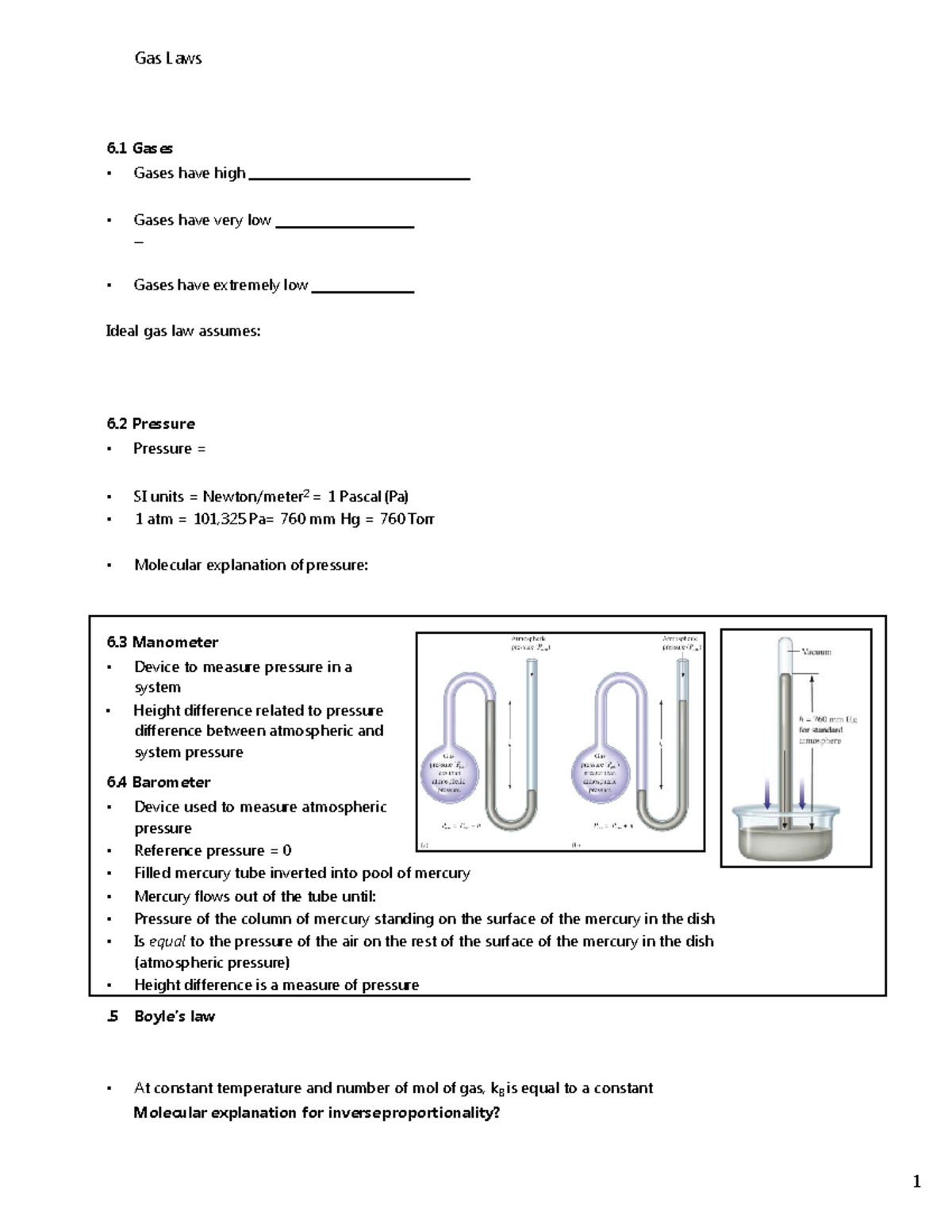 C6 gases fillin - 6 Gases Gases have high Gases have very low Gases ...