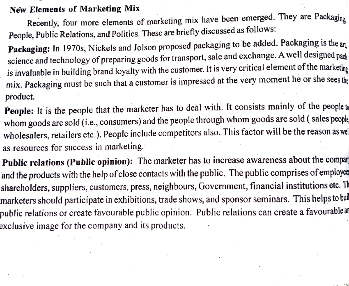 Elements of marketing mix are one of the important question - New ...