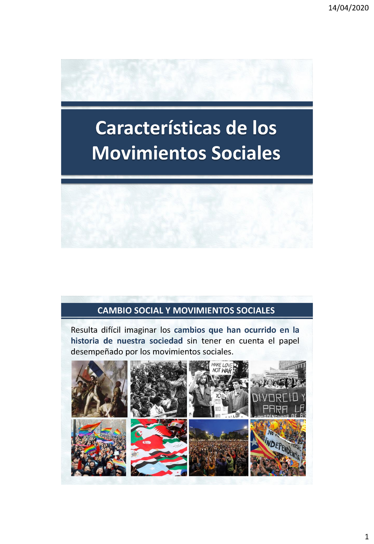 T4. Características De Los Movimientos Sociales - Copia ...