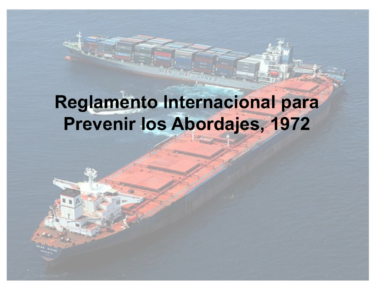Nav. 4 - Libro - Reglamento Internacional para Prevenir los Abordajes