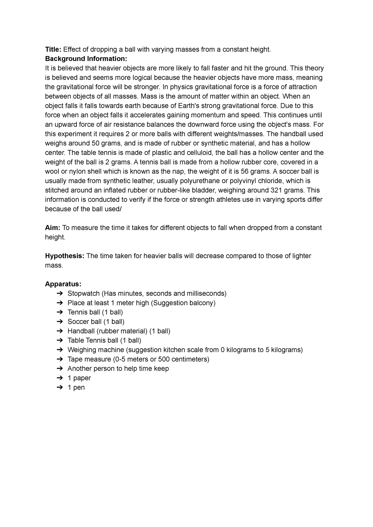 Assessment Task 3 - Physics - Studocu