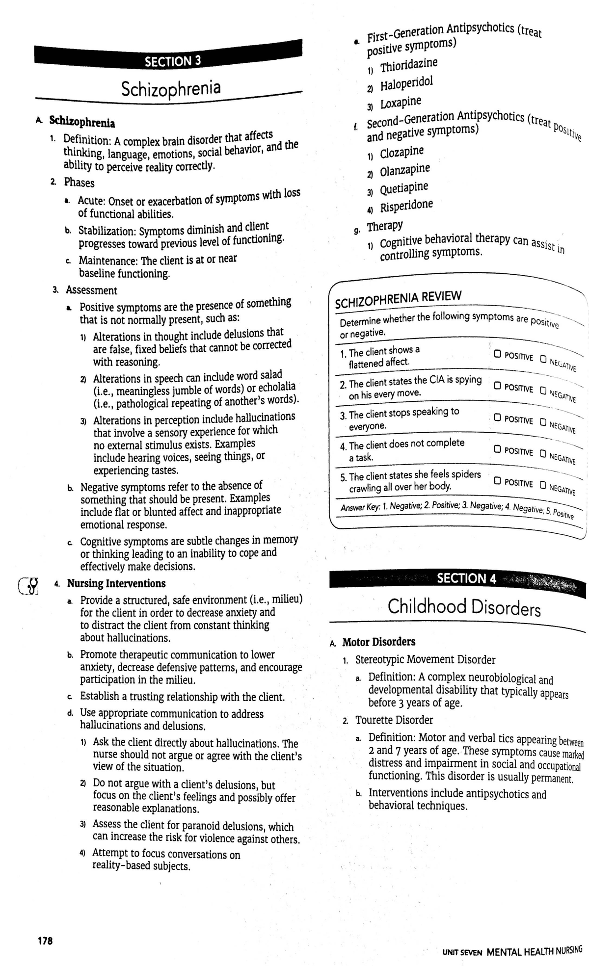 Jul 10, Doc 10 med surg Antipsychotics (treat positive symptoms
