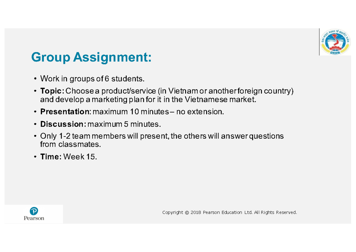 Chapter 15 16 Promotions English for Marketing - Group Assignment: • W ...