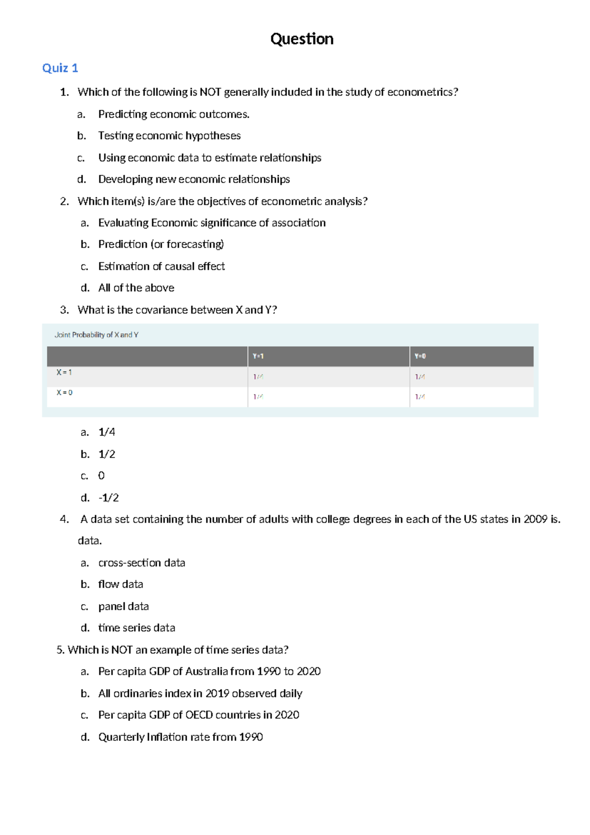 Quiz ECM final - great - Question Quiz 1 Which of the following is NOT ...