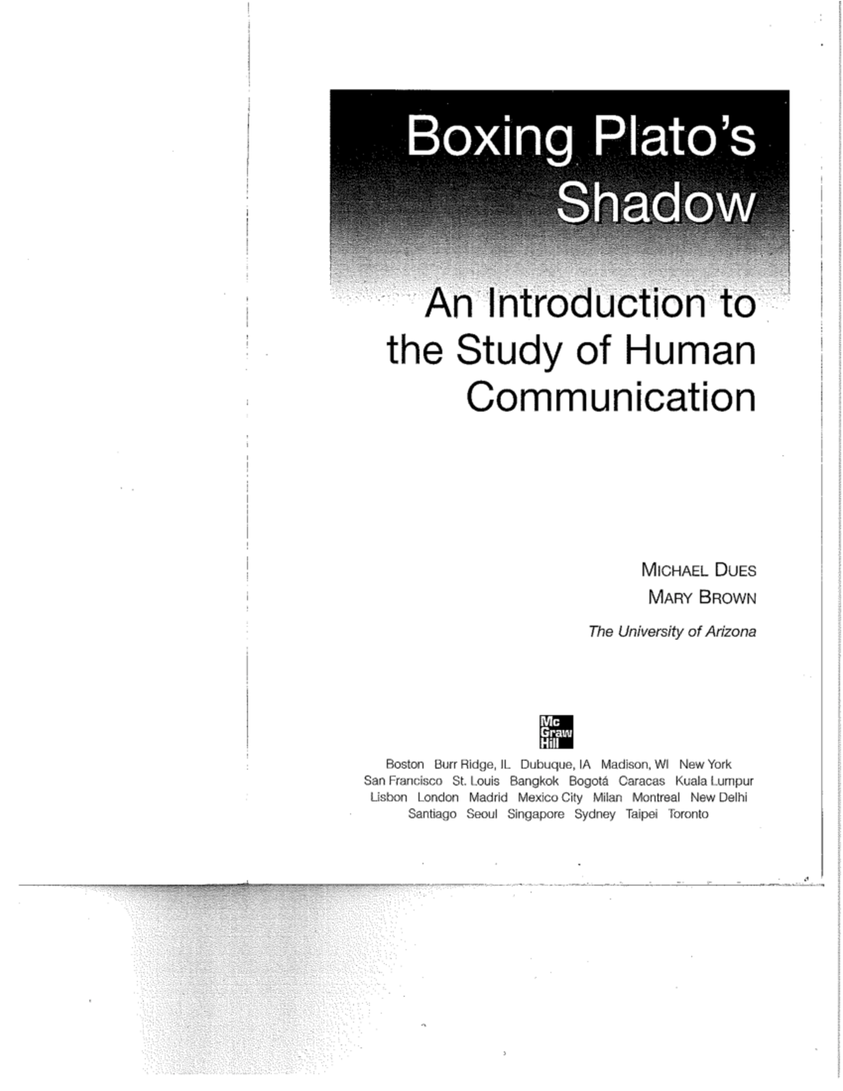 Boxing Plato's Shadow - Studocu
