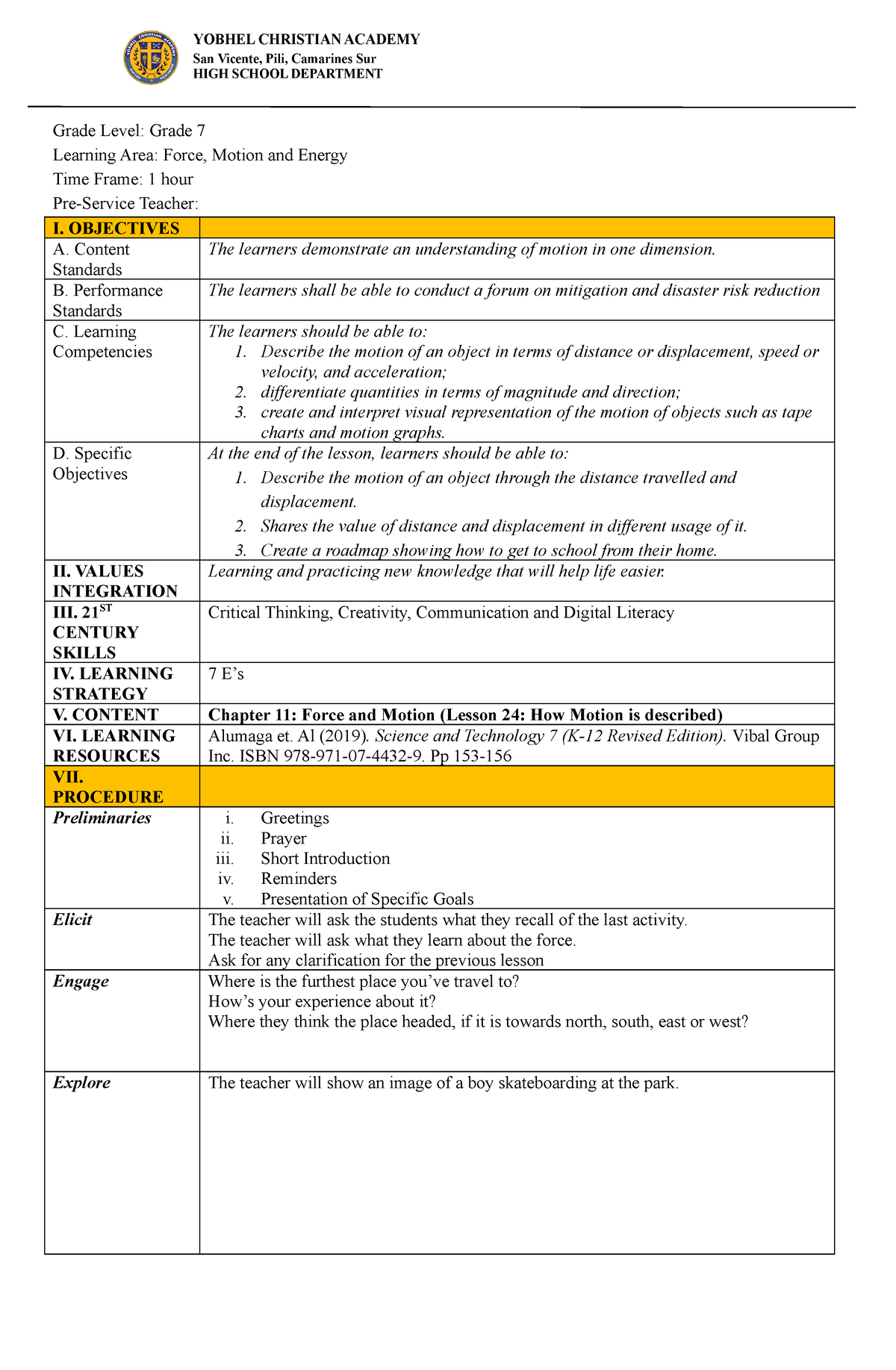 motion-distance-and-displacement-yobhel-christian-academy-san-vicente-pili-camarines-sur