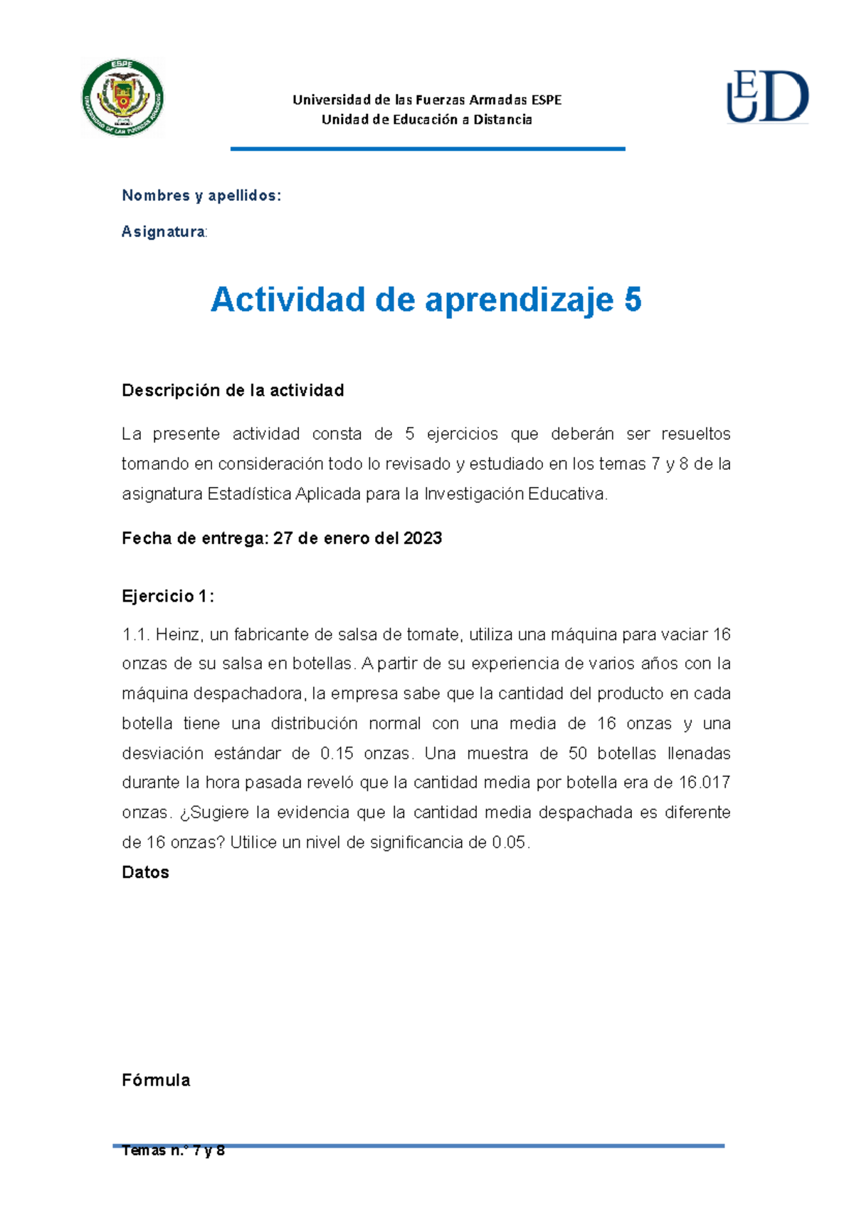 Actividad De Aprendizaje 5 Est Aplic Inv Unidad De Educaci n A