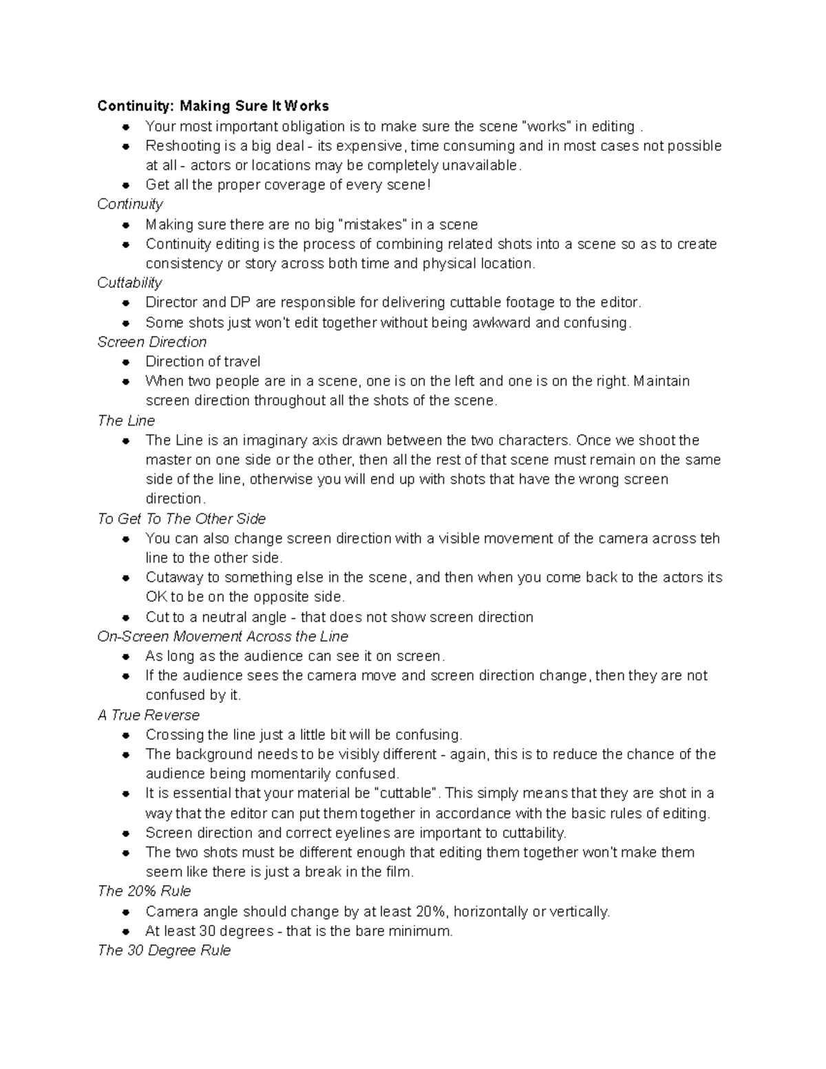 Continuity and Coverage Continuity Making Sure It Works Your most