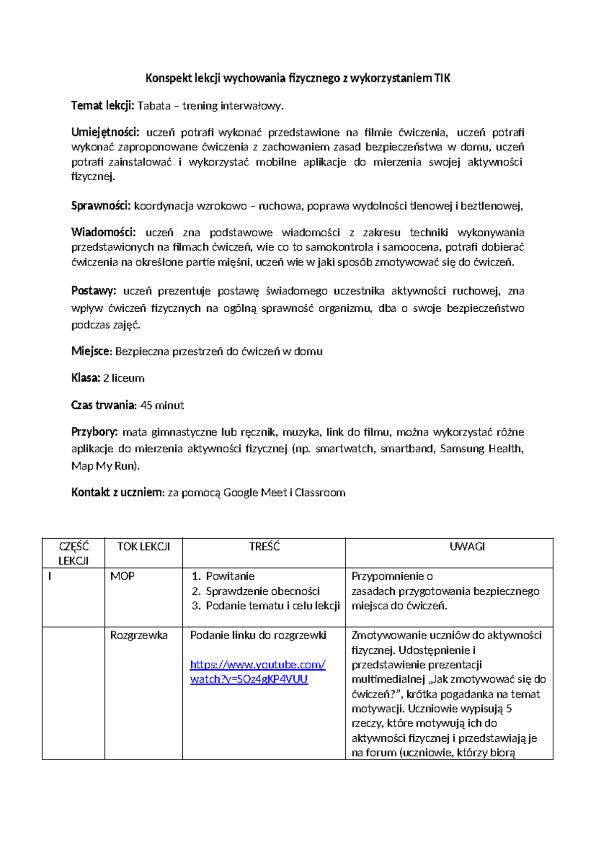 Plan Szczegółow Opowiadania Konspekt Lekcji www.studocu.com