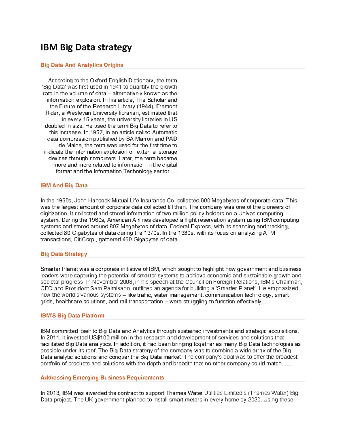 IBM Big Data Strategy - Notes prepared by ABES Engineering College ...