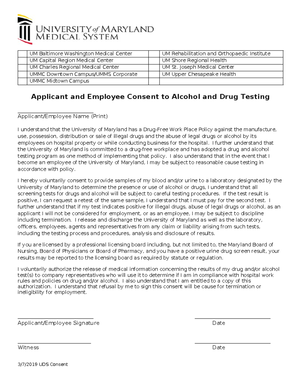 UDS Consent v3 - Syllabus - UM Baltimore Washington Medical Center UM ...