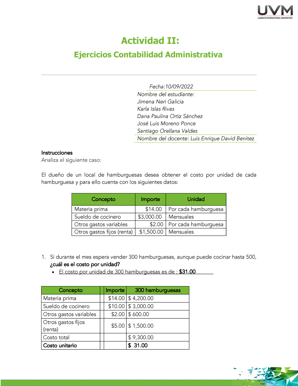 A2 E - Actividad 2 De Contabilidad Y Estadistica, Unidad 1 - Actividad ...