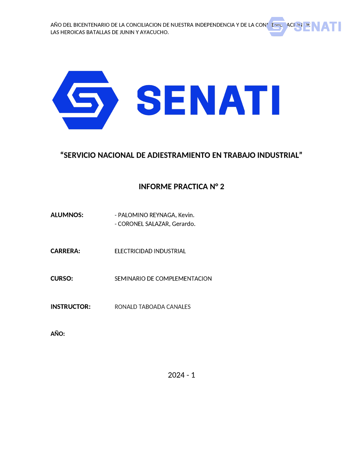 Informe Senati 2 K - LAS HEROICAS BATALLAS DE JUNIN Y AYACUCHO ...