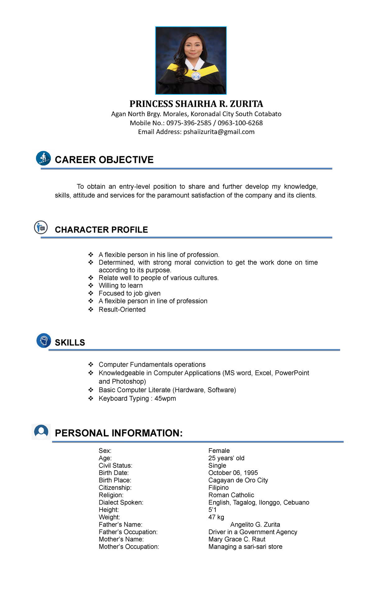 career objective for resume brainly