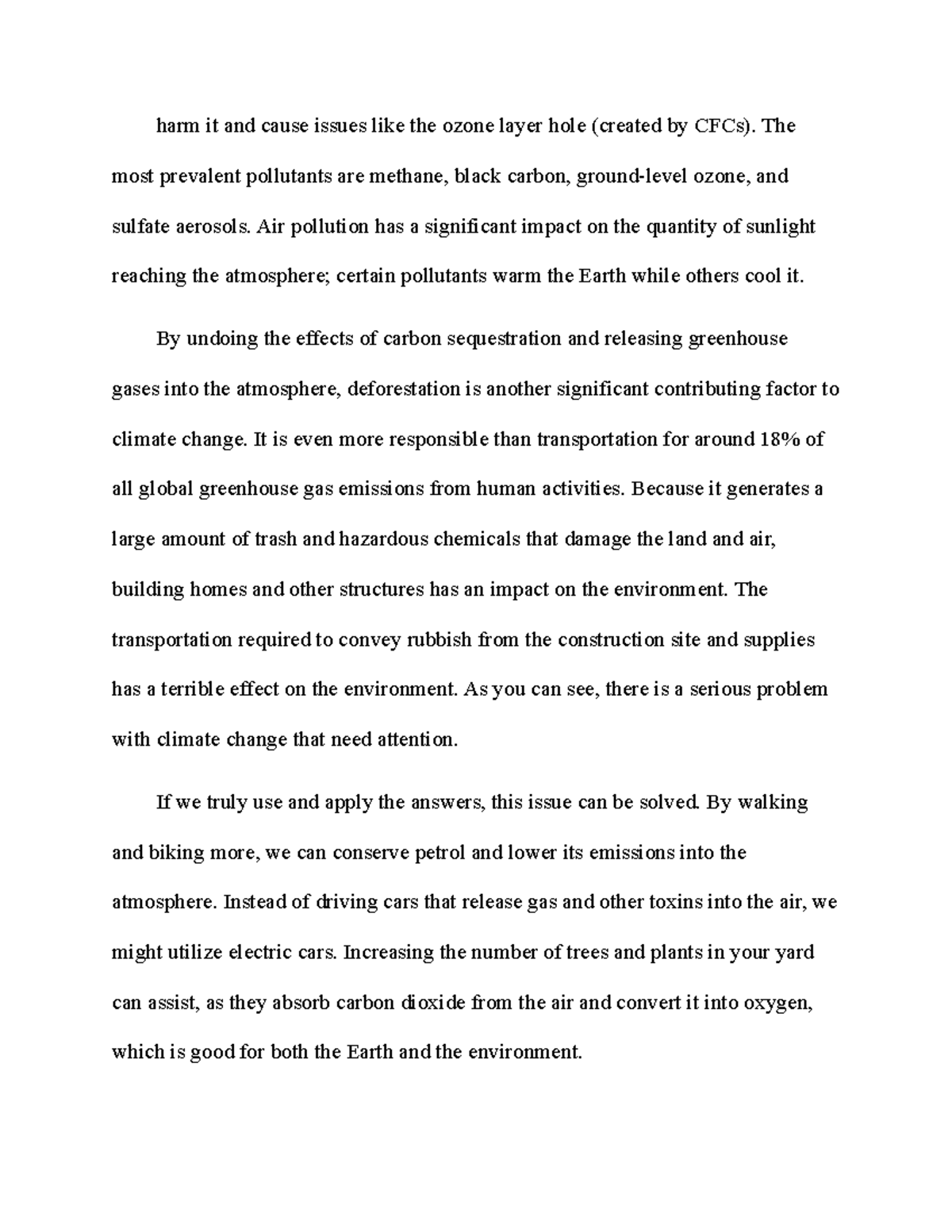 Reaction Paper in Global Warming and Climate Change ( Notes 2) - harm ...