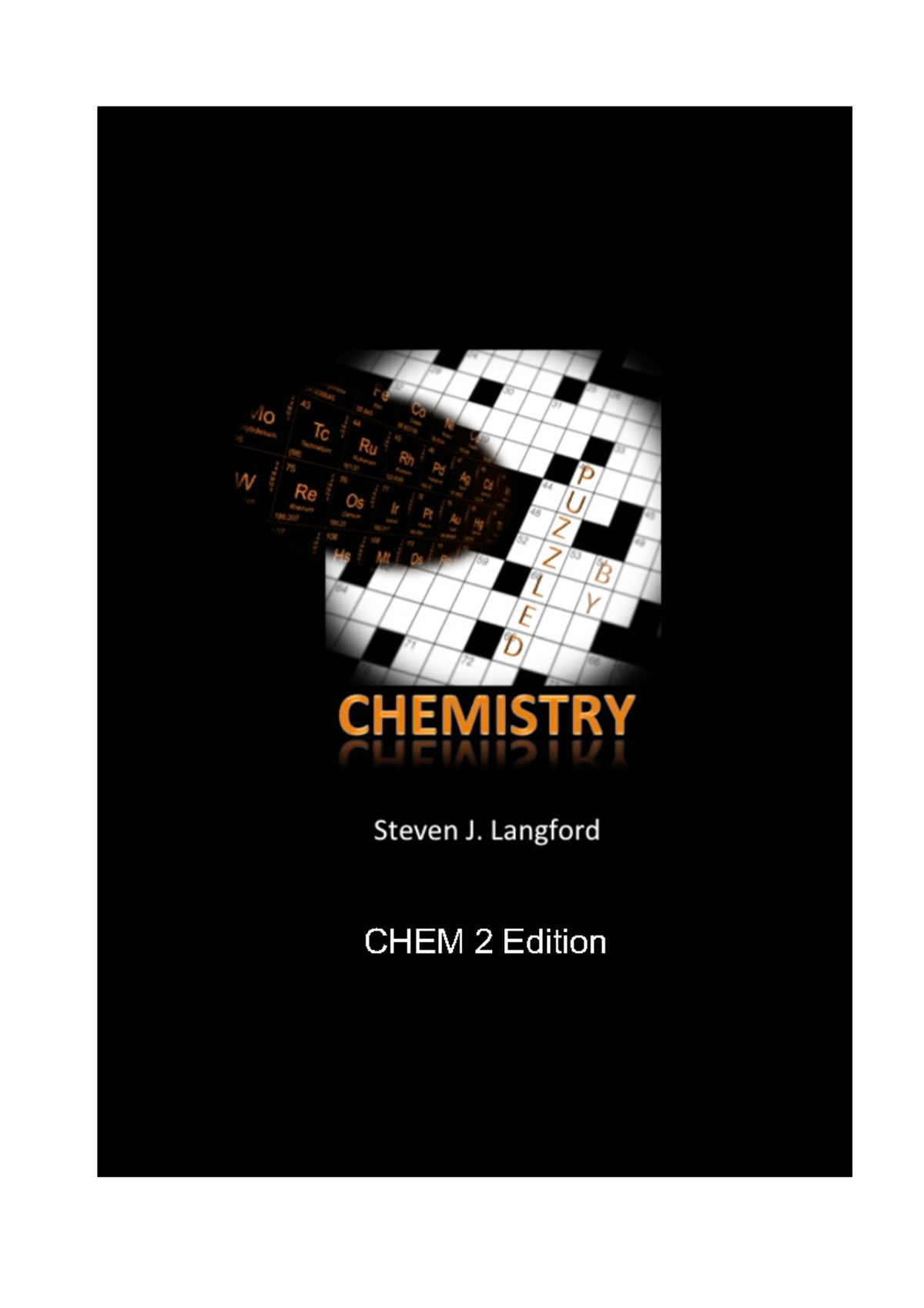 CHEM2 Puzzle Book Practice material CHEM 2 Edition Crossword CLUES