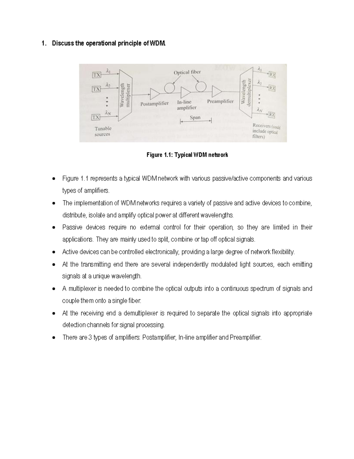 Optical fibre and network communications Module -4 QB Student - 1 ...