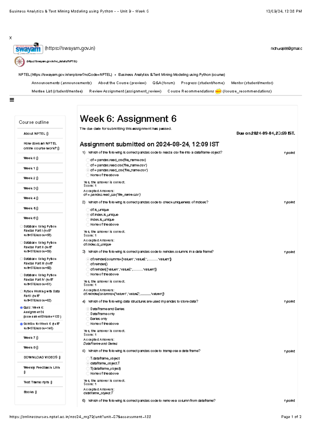 Assignment 6 - ASSIGNEMTN - Business Analytics & Text Mining Modeling ...