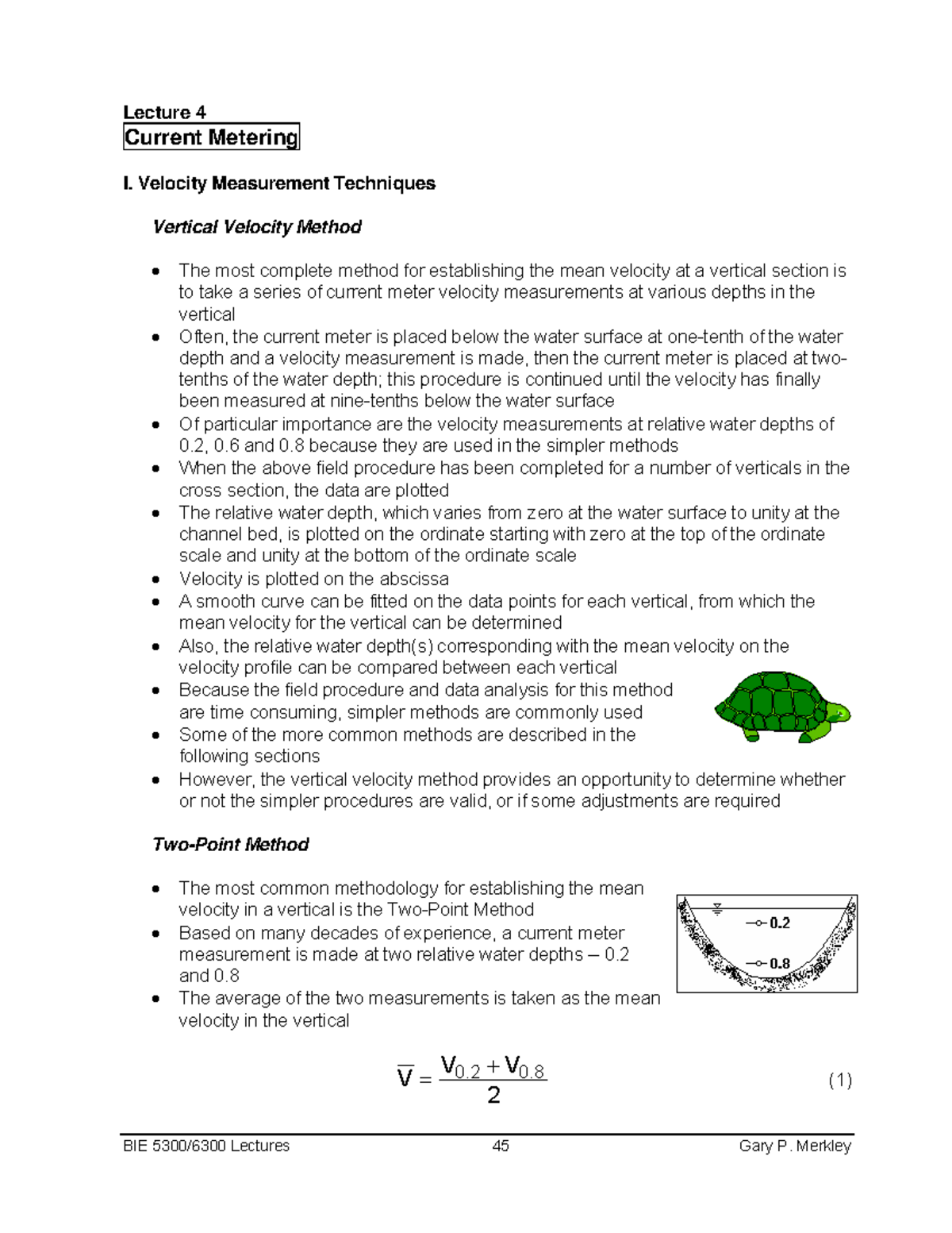 4 current metering - Lec r Cu e tu e 4 rr nt Metering I. V The most ...