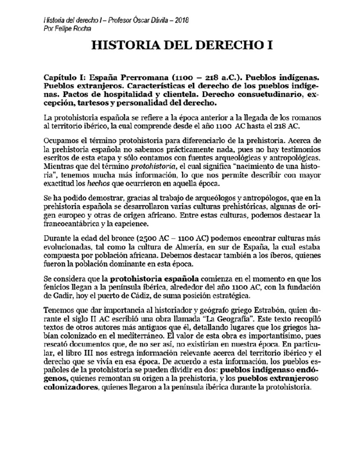 Historia del derecho - Studocu