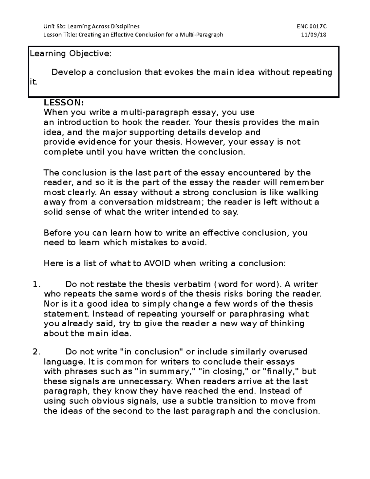 10 Laws Of essay