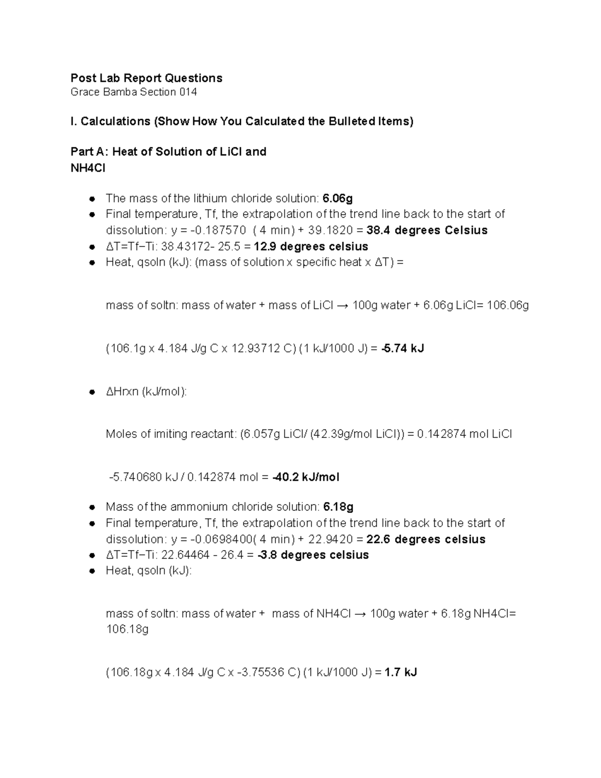 Post Lab Report 10 - Lab - Post Lab Report Questions Grace Bamba 