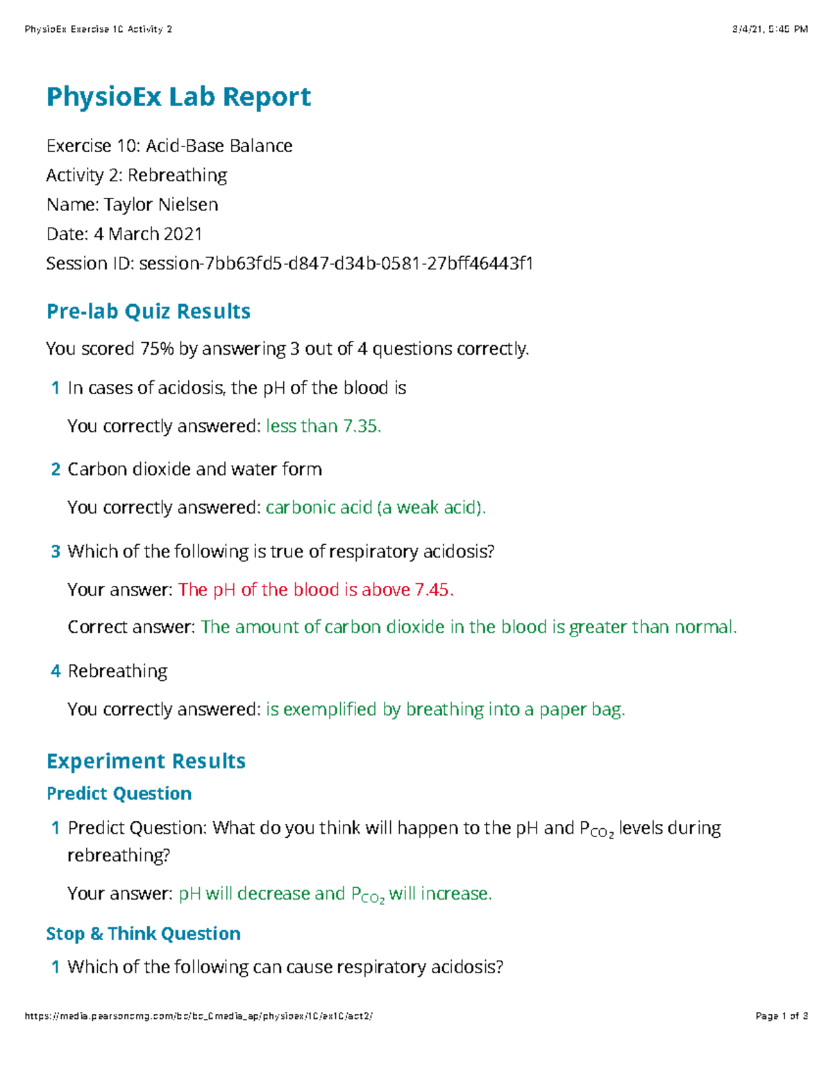 Physio Ex Exercise 10 Activity 2 - Pearsoncmg/bc/bc_0media_ap/physioex ...