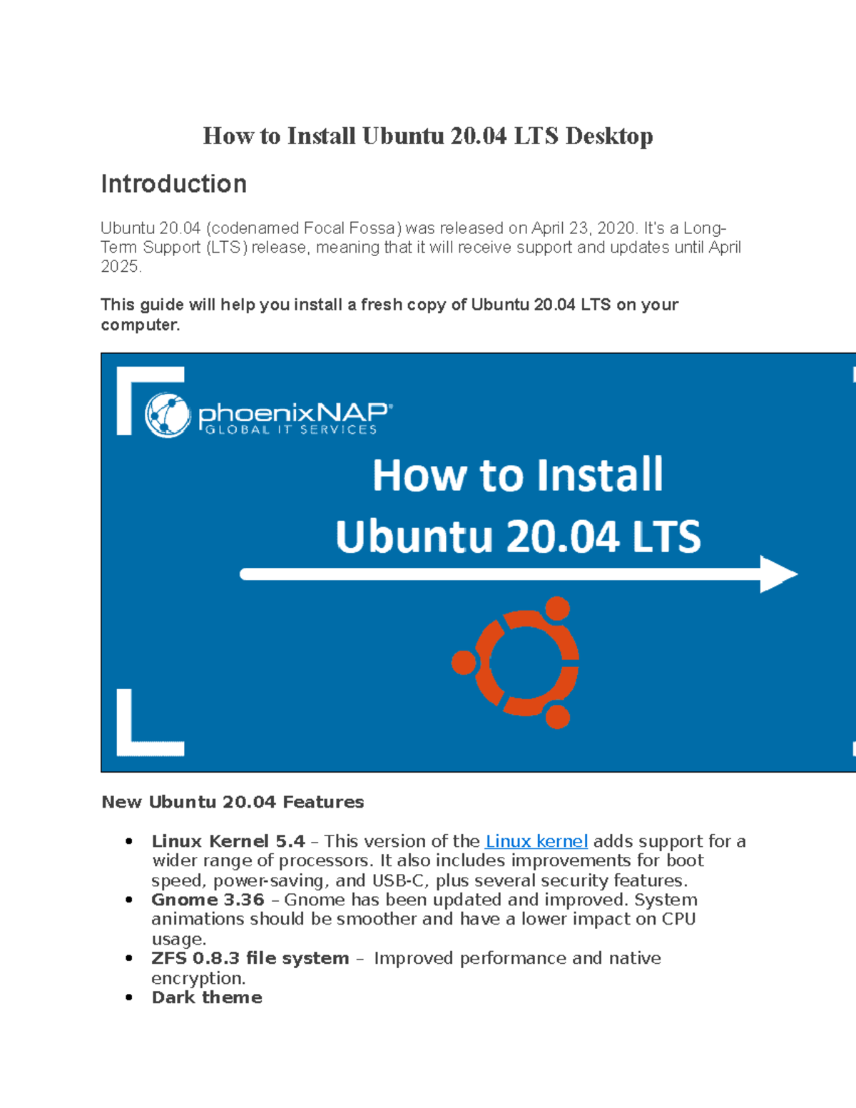 How To Install Ubuntu 20 LAB 1 - How To Install Ubuntu 20 LTS Desktop ...