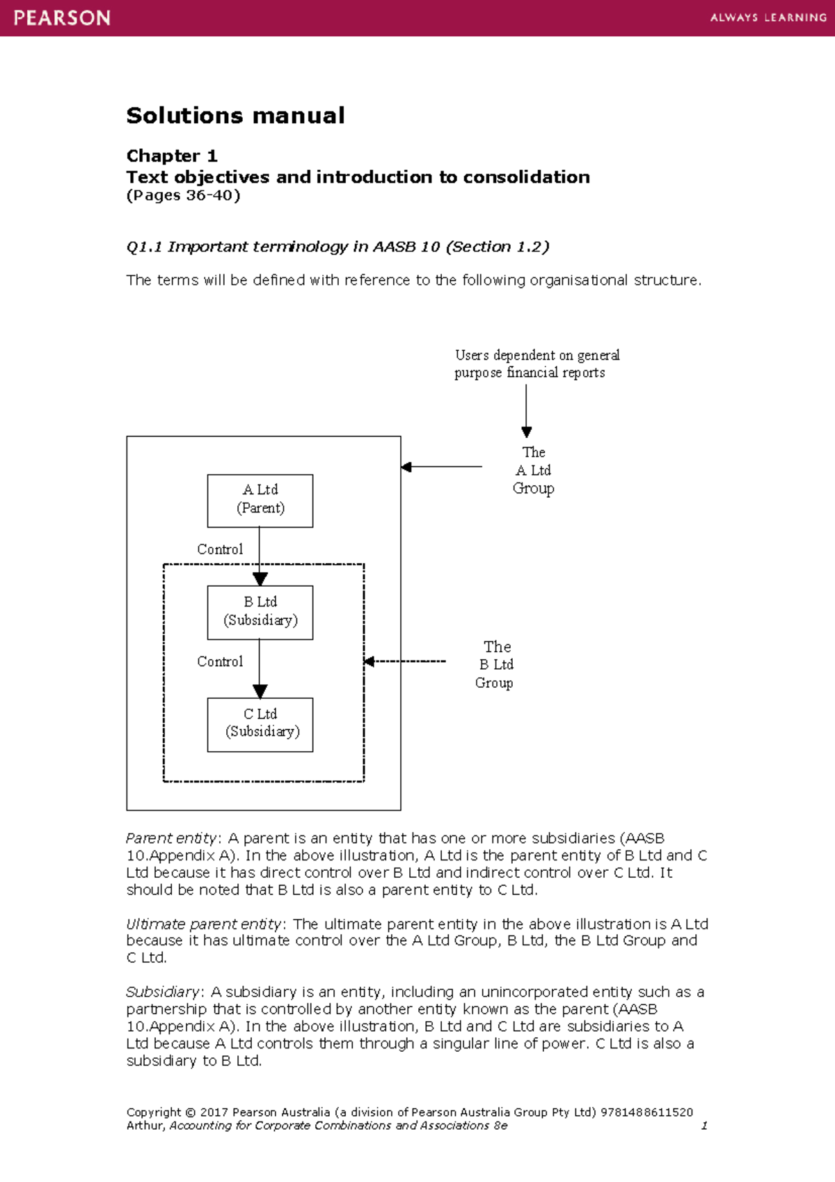 Textbook Solutions Chapter 1 - Solutions Manual Chapter 1 Text ...