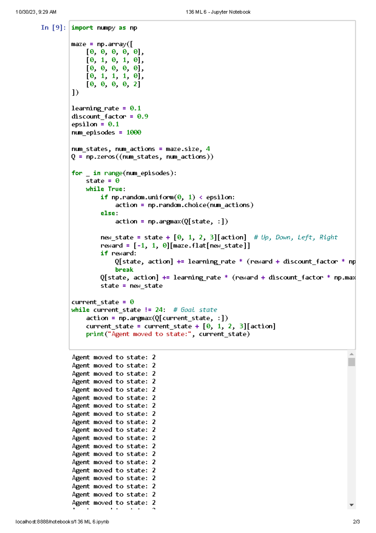 136 ML 6 - Jupyter Notebook - 10/30/23, 9:29 AM 136 ML 6 - Jupyter ...