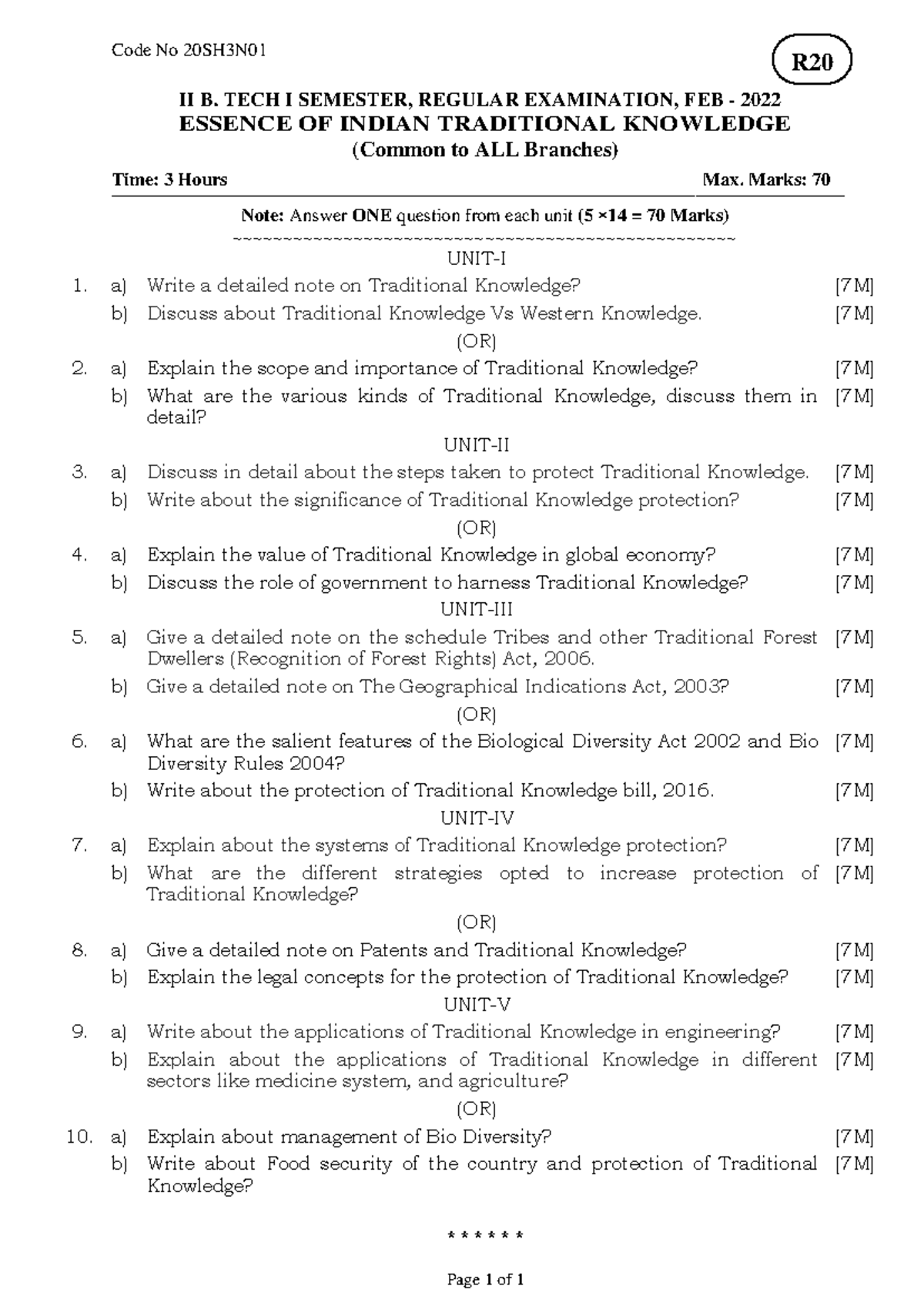 R20-2-1-EITK Q.P.-19-02-22 (Autosaved) - Code No 20SH3N Page 1 of 1 R ...