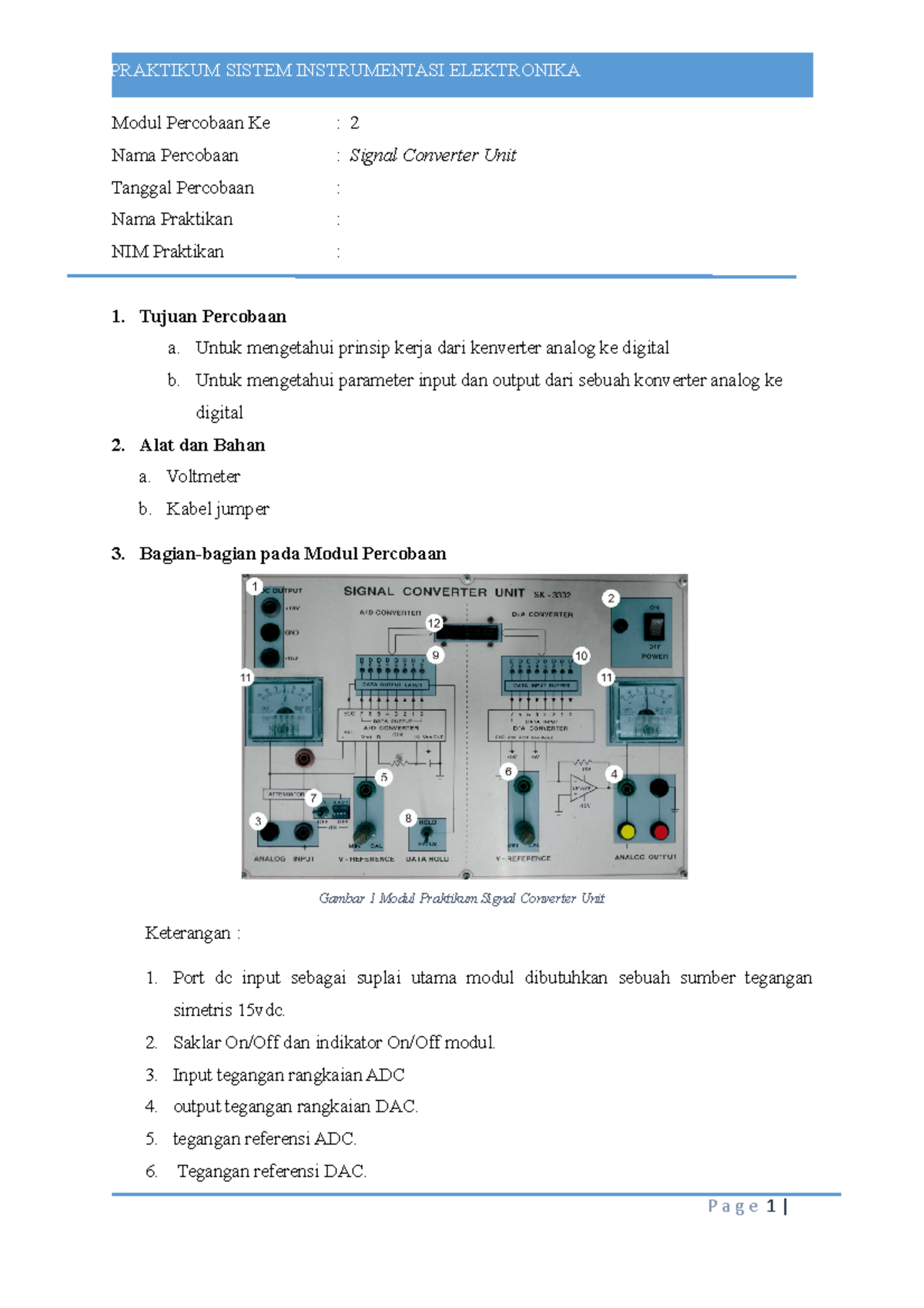 Percobaan 2 SIE-1 - Tugas Anjing - Modul Percobaan Ke : 2 Nama ...