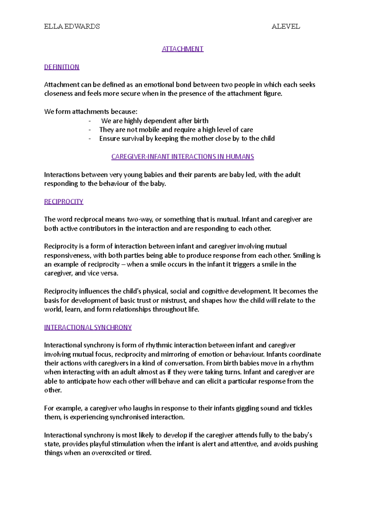 Attachment summary ATTACHMENT DEFINITION Attachment can be defined