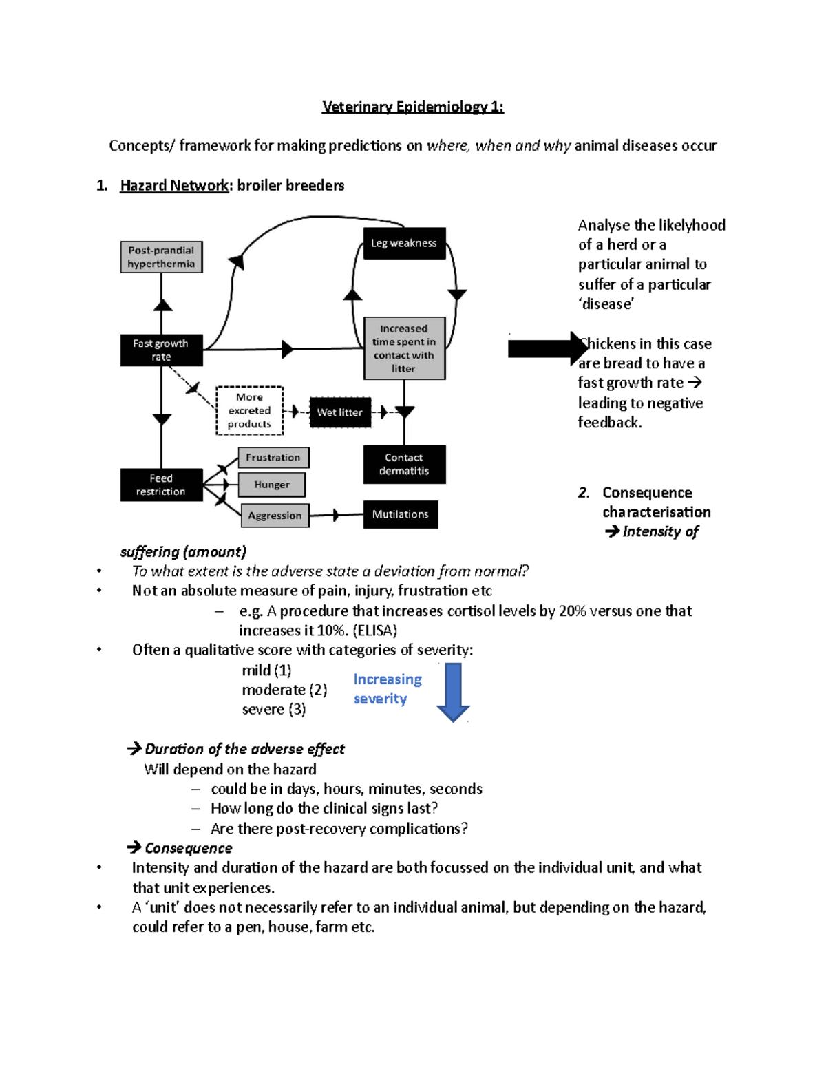Epidemiology 1 simon Veterinary Epidemiology 1 Concepts/ framework