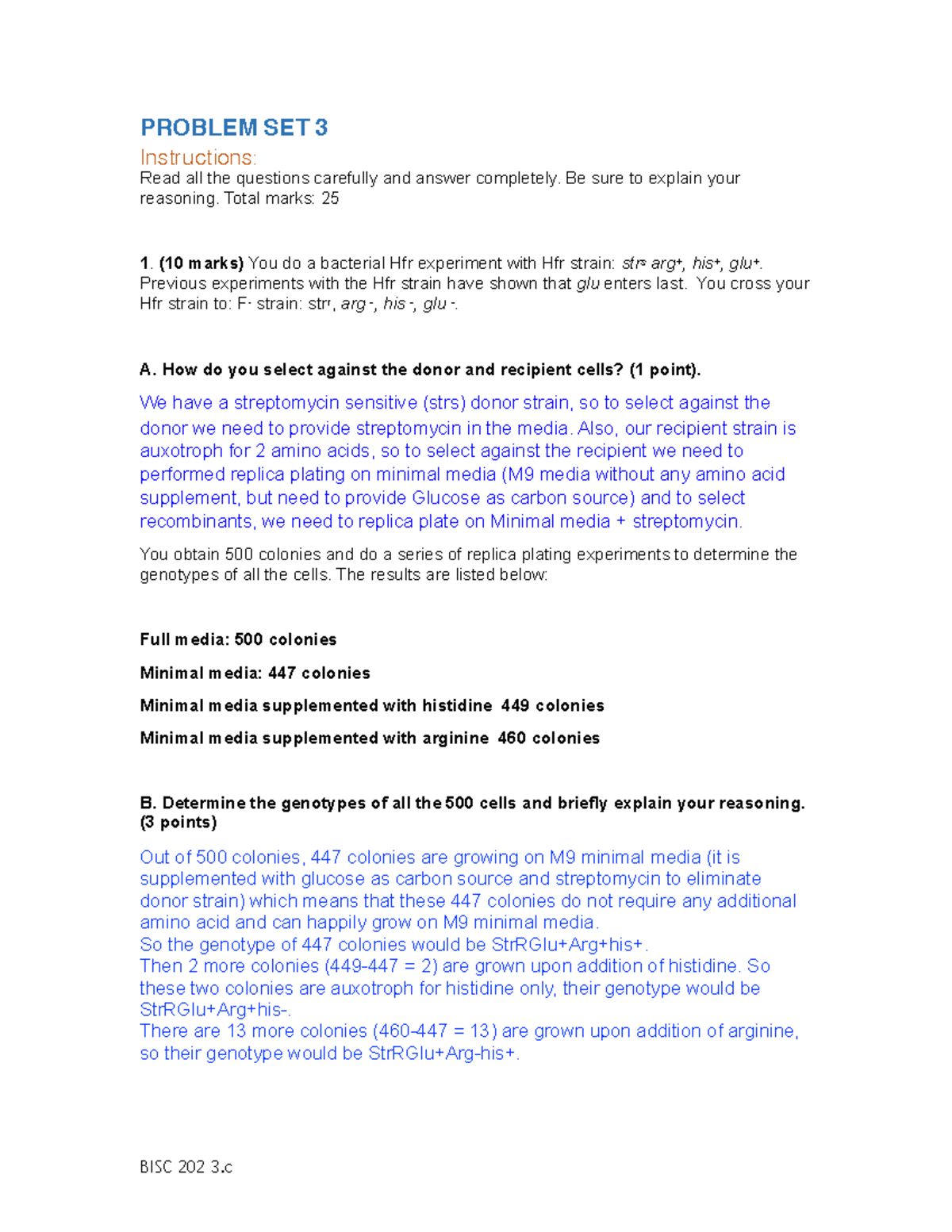 Problem Set 3 - Mandatory assignment for Genetics 202 online course at ...