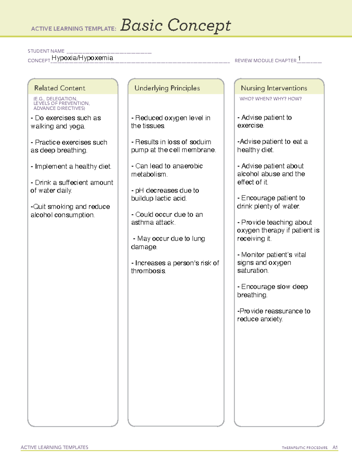 Basic Concept - NR-283 - ACTIVE LEARNING TEMPLATES TherapeuTic ...