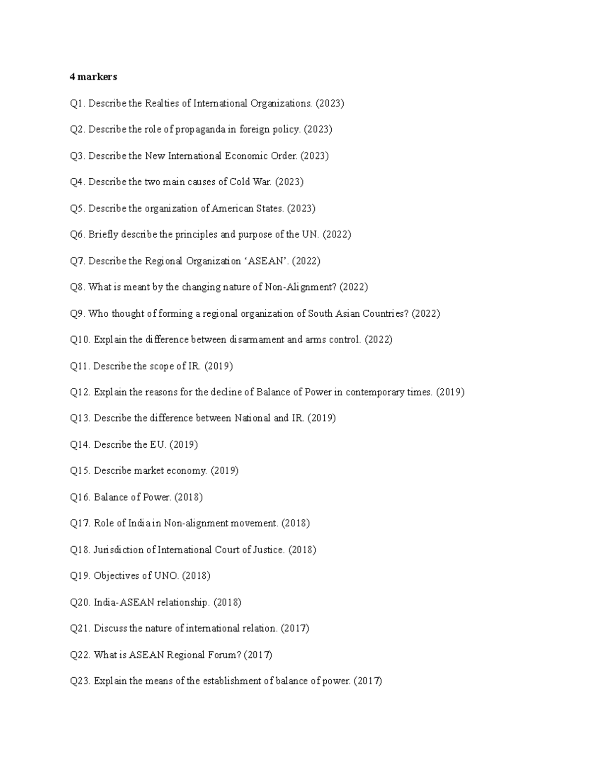 Pyq pol sci pdf - These are the PYQs of Pol. Sci. of CCSU university ...