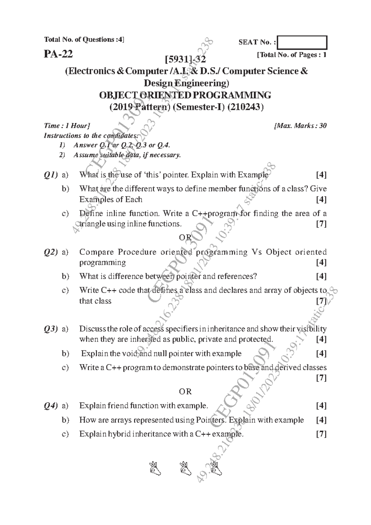Oct - 2022 - all second year practical or previous year question paper ...
