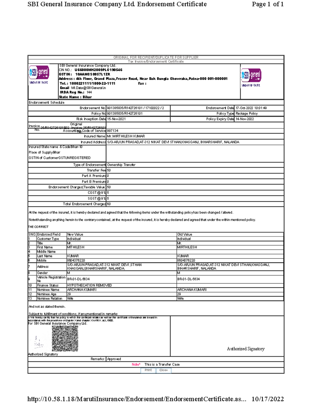 Mithilesh - mca - ORIGINAL FOR RECIPIENT/DUPLICATE FOR SUPPLIER Tax ...
