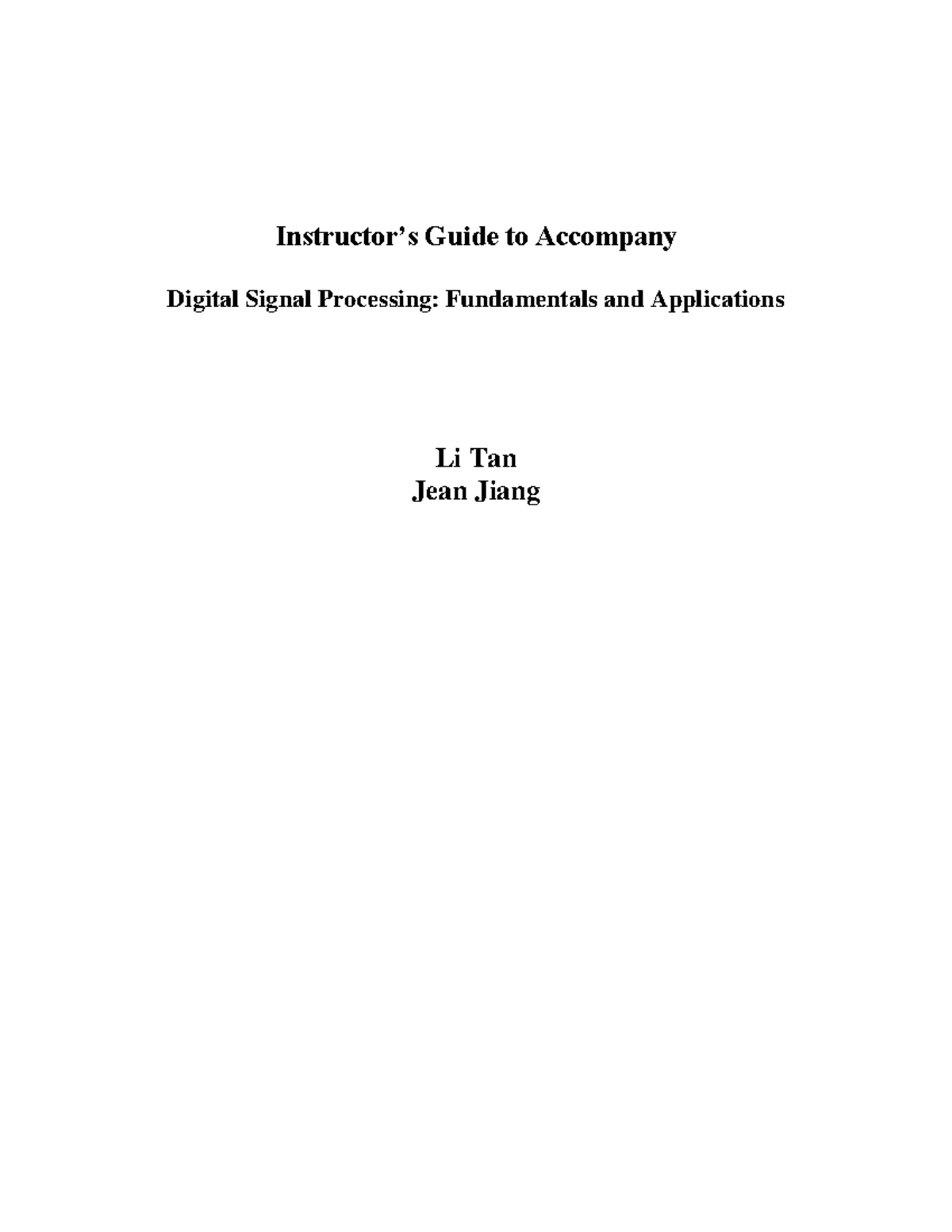 Digital Signal Processing Fundamentals And Applications Pdf ...