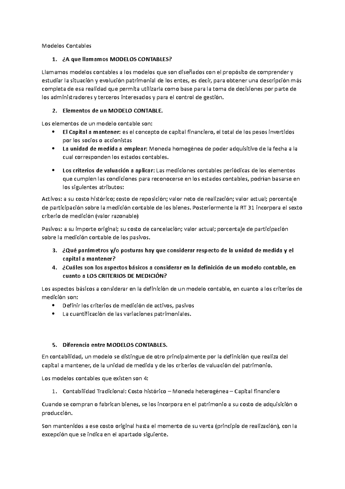 Modelos Contables - ¿A que llamamos MODELOS CONTABLES? Llamamos modelos ...