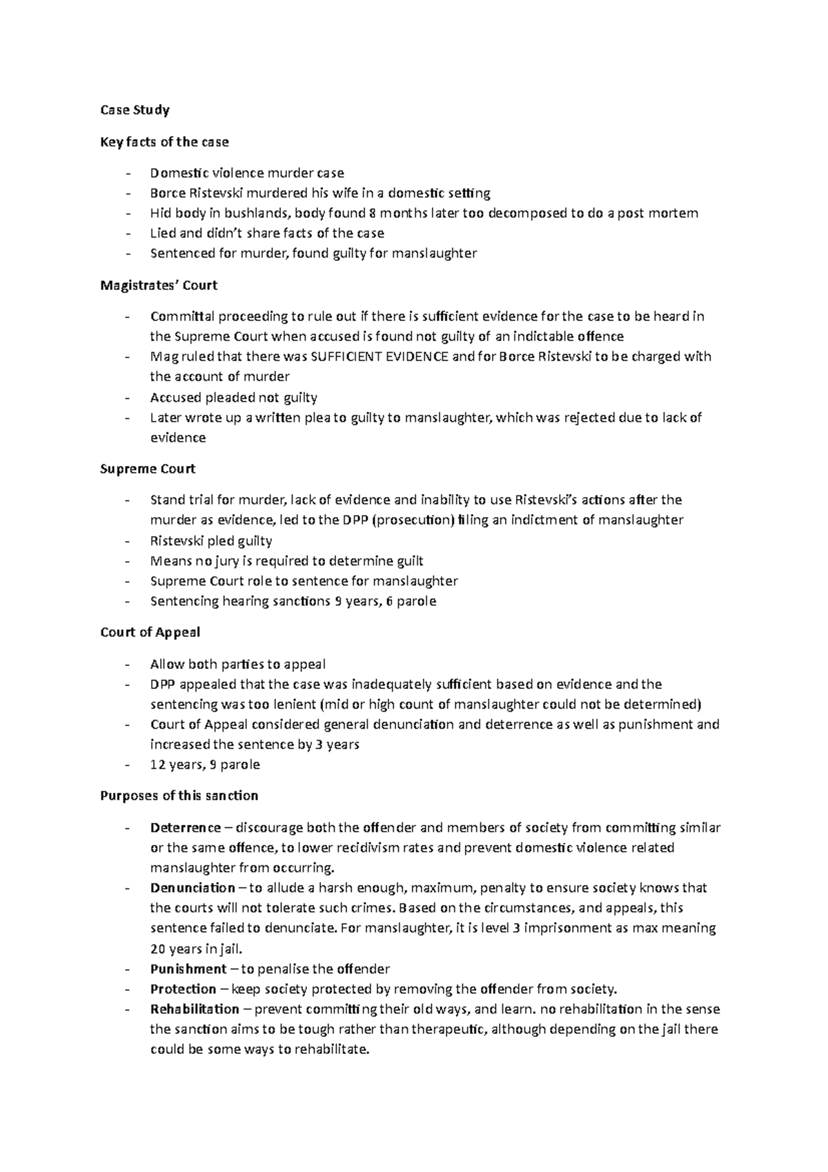 case study debrief questions