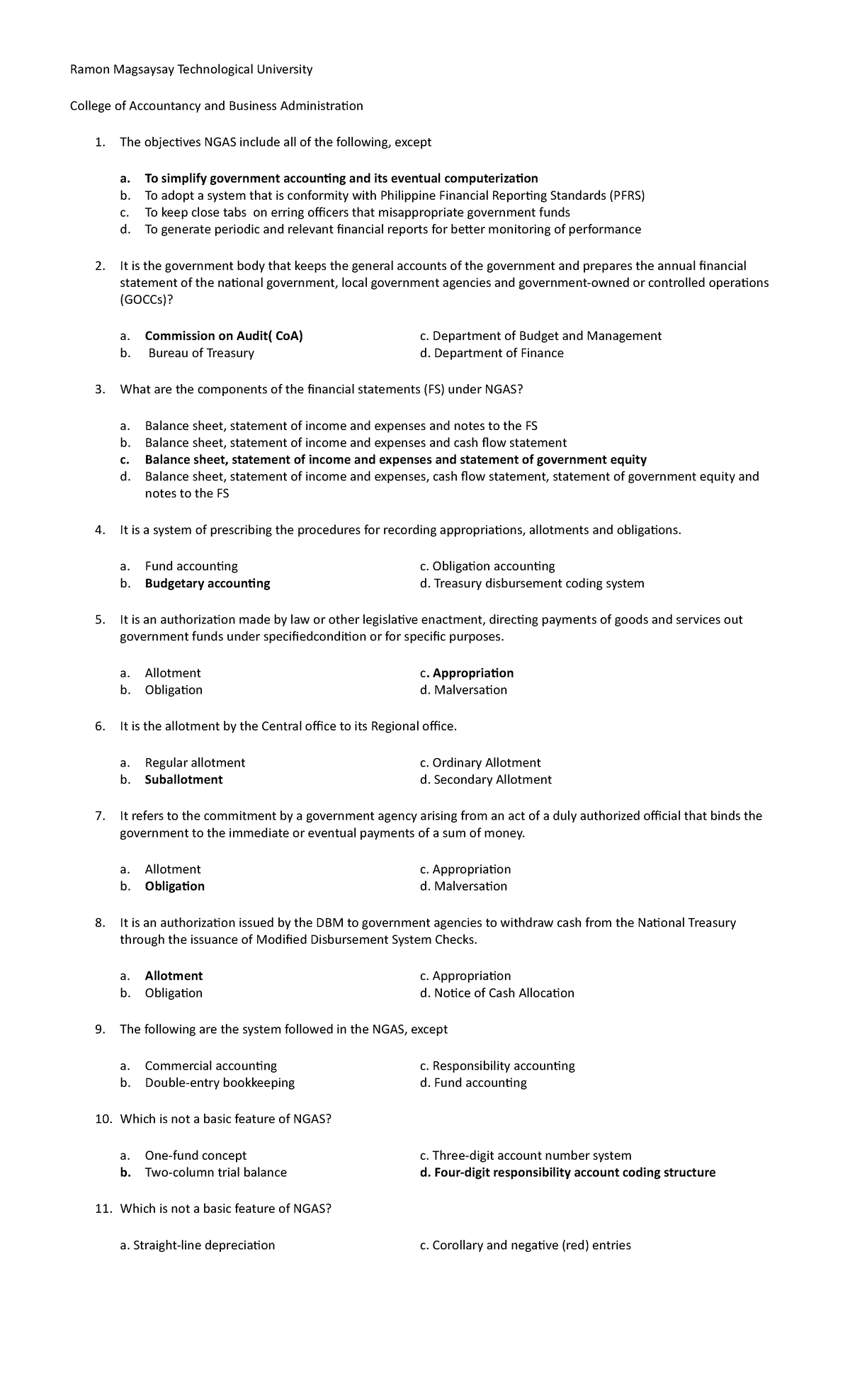 Government Accounting - Ramon Magsaysay Technological University ...