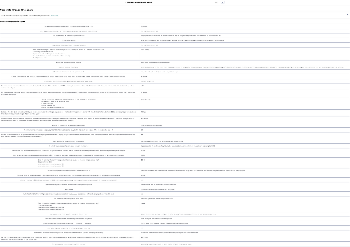 finance education and qualifications assignment quizlet