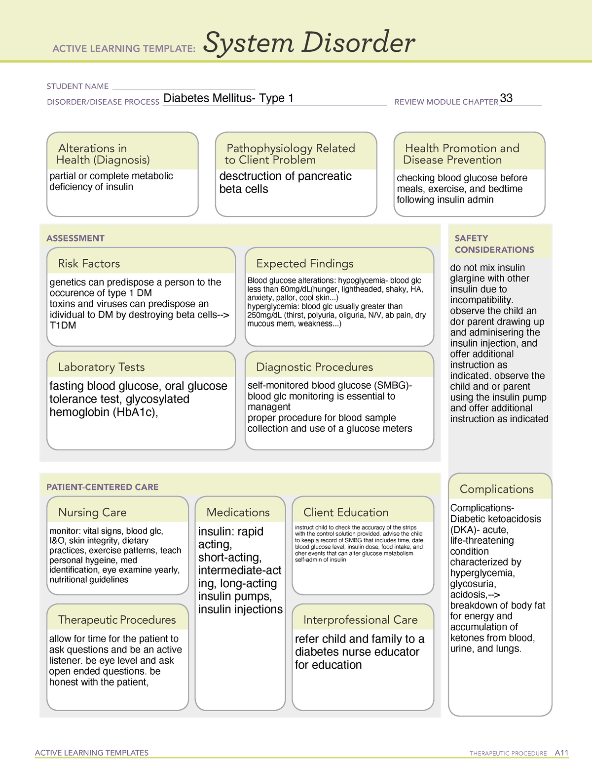 Active Learning Template sys Dis T1DM - ACTIVE LEARNING TEMPLATES ...