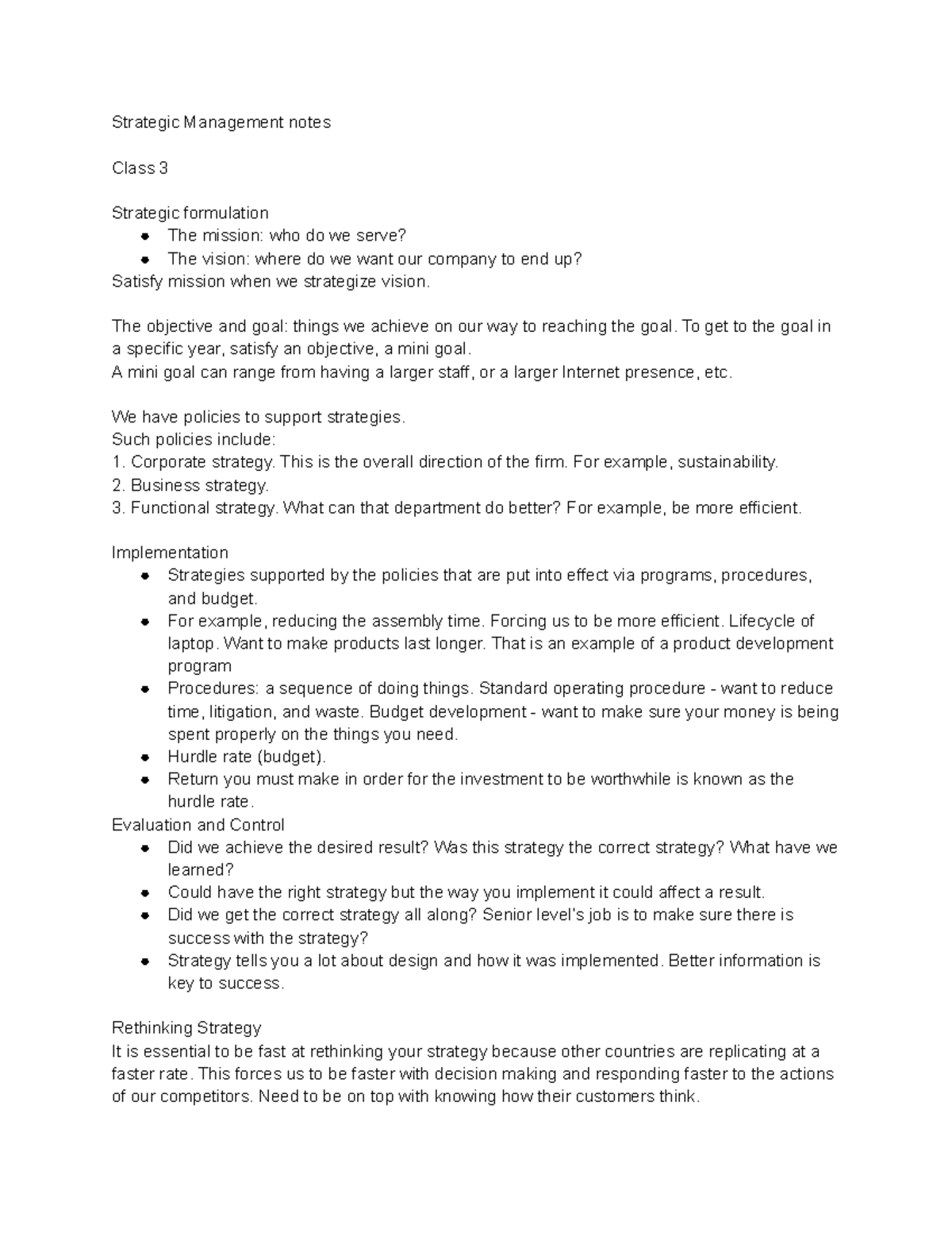 strategic-management-class-3-notes-strategic-management-notes-class-3