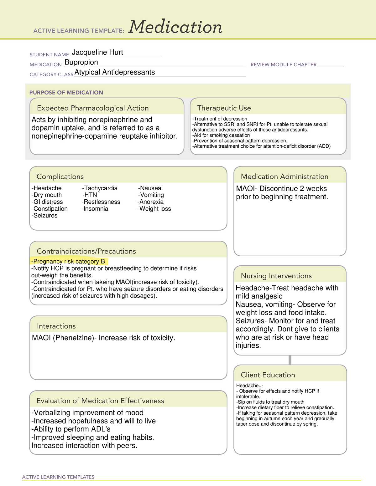 bupropion-active-learning-templates-medication-student-name