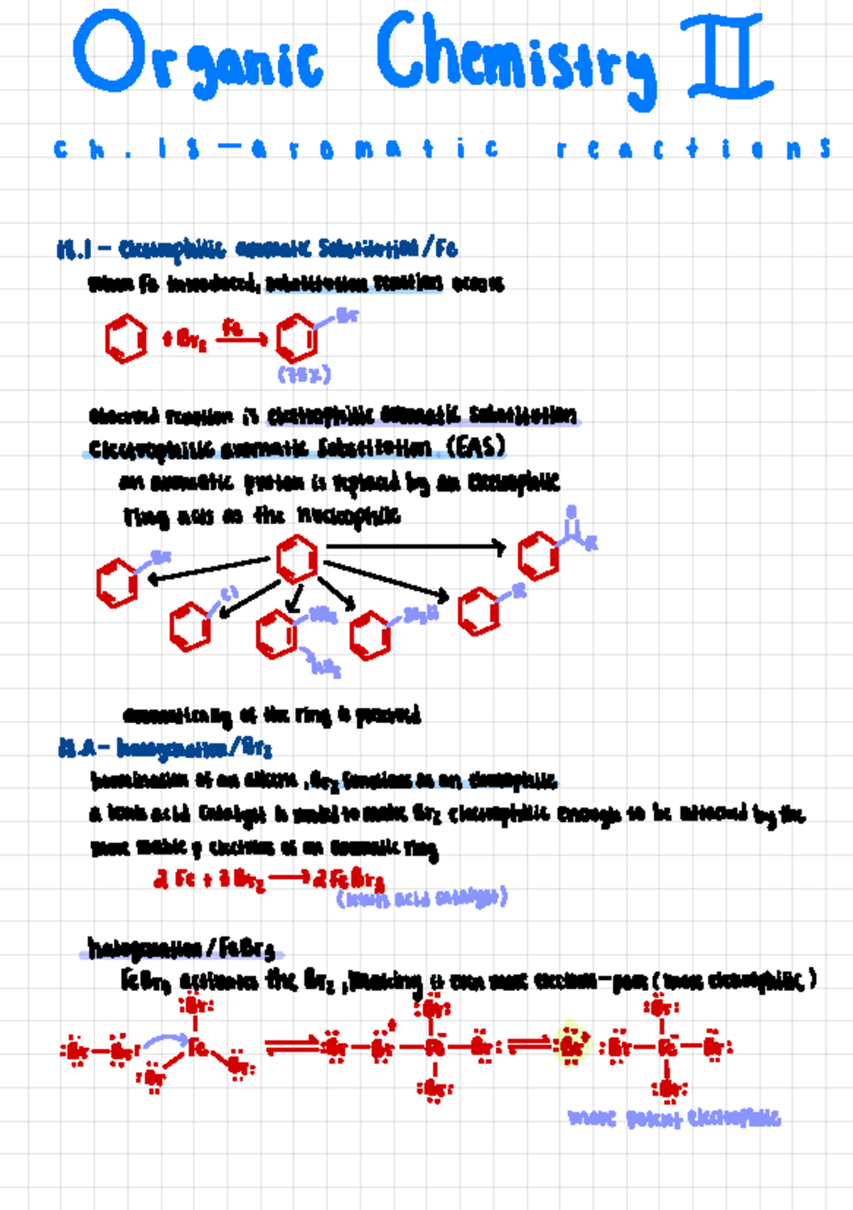 Ch. 18 | Aromatic Reactions - Organic Chemistry I ####### C H. I 8 A R ...